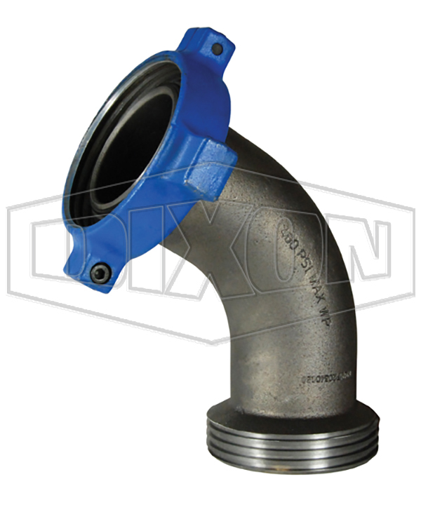 One-Piece Female x Male Hammer Union 45° Elbow Adapter